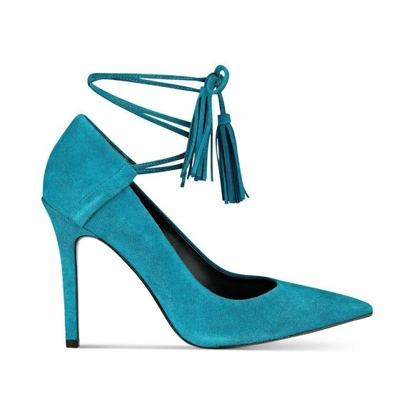 Guess Women's Binum Pumps Heels Blue 6M - Picture 2 of 5